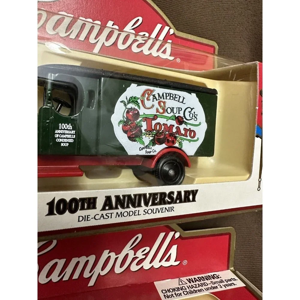 Campbells Soup 1997 Die Cast Model Truck  100th Anniversary Beefsteak Tomato Set